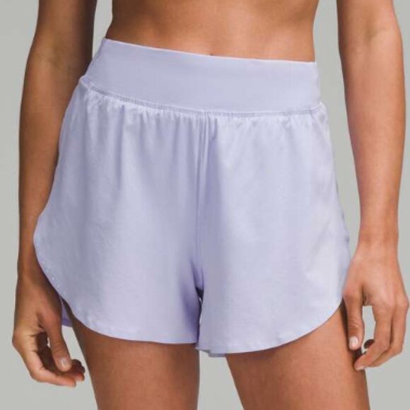lululemon athletica Pants - Women Lululemon Fast and Free Reflective High Rise Short 3" Lilac Smoke Size 10